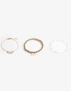 Armband - 3er-Pack - goldfarben