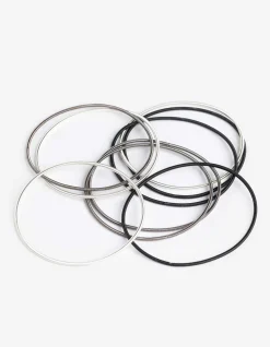 Armband - 9er-Pack - silberfarben