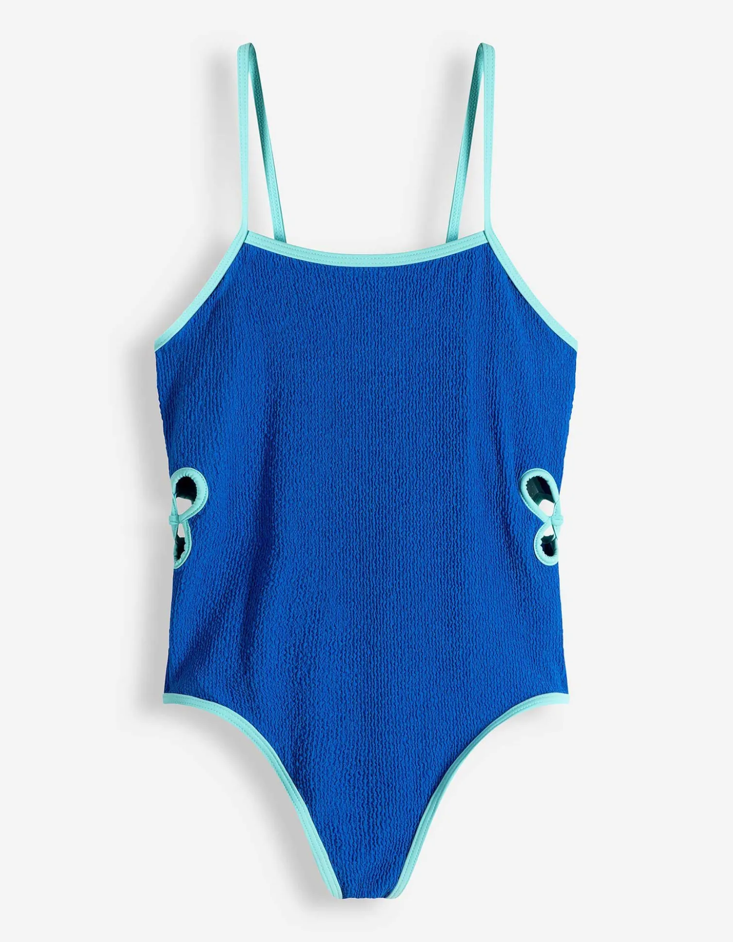 Badeanzug - Cut-Outs - blau