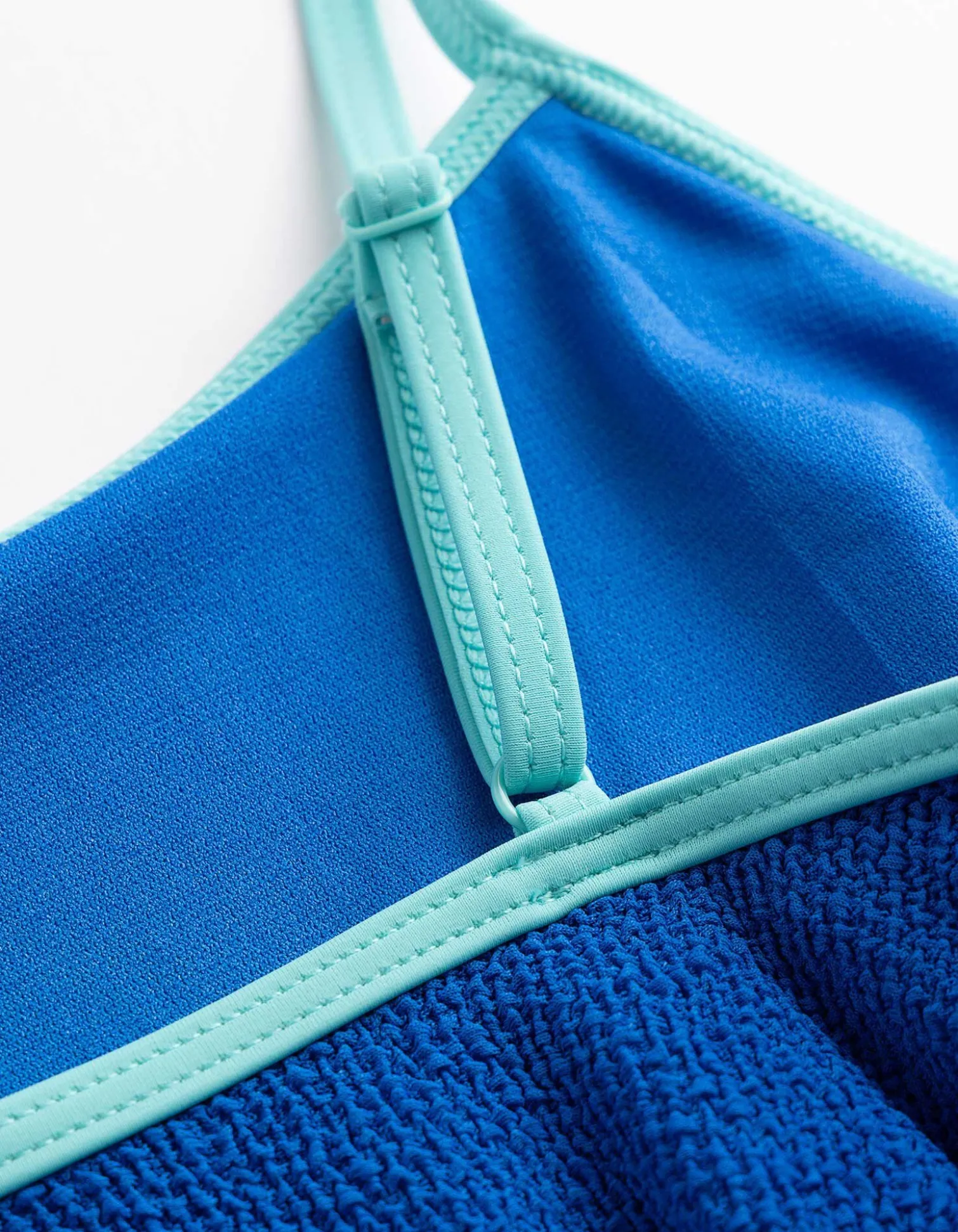 Badeanzug - Cut-Outs - blau
