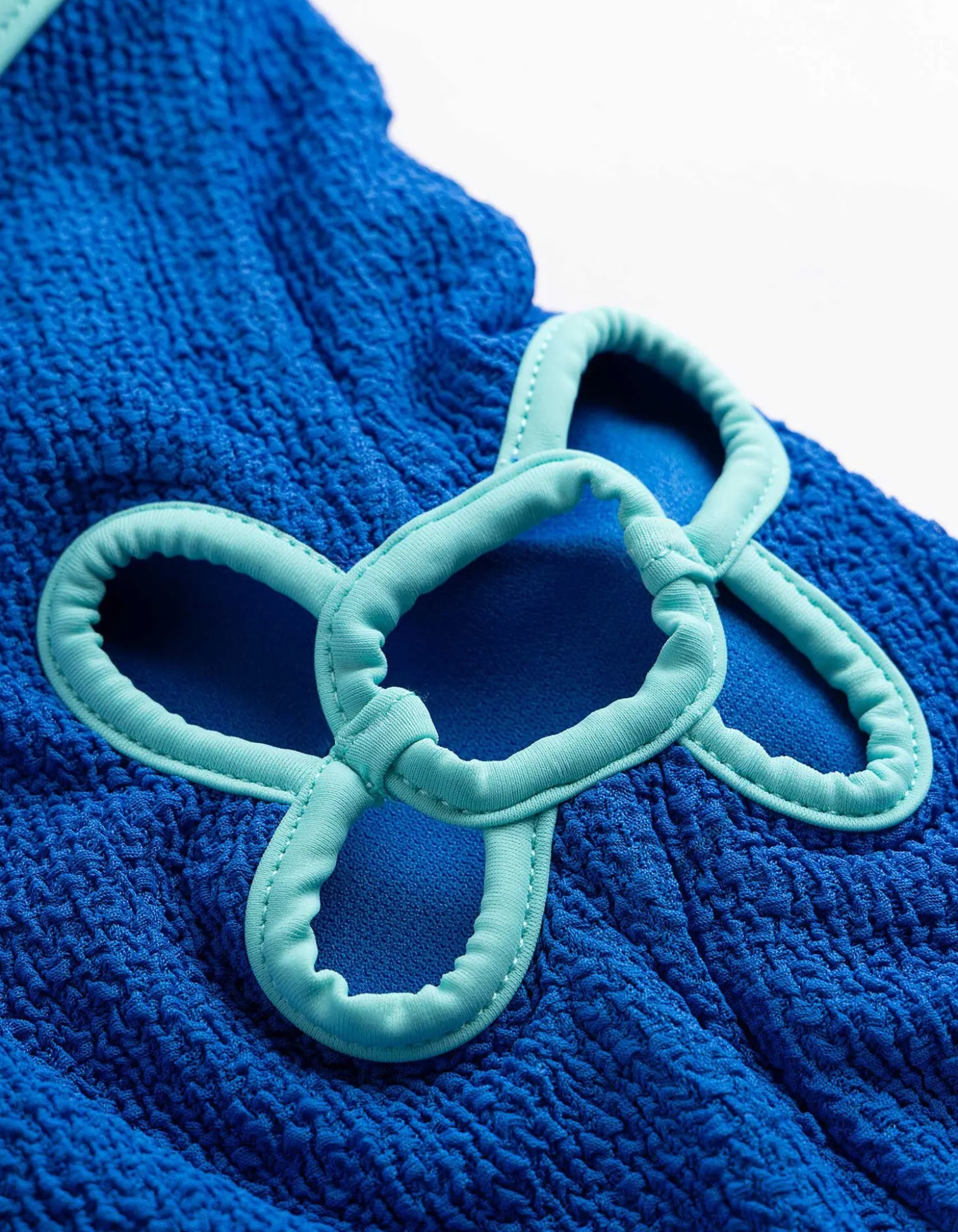 Badeanzug - Cut-Outs - blau