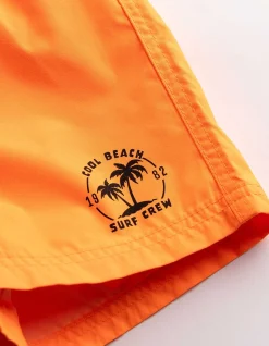 Badehose - einfarbig - orange