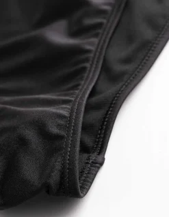 Badehose - Glitzerstoff - schwarz