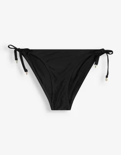 Badehose - Metallic-Details - schwarz
