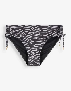 Badehose - Zebramuster - schwarz