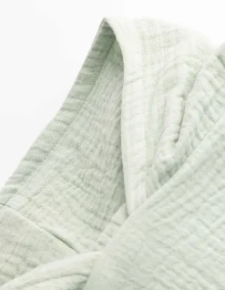Badeponcho - Musselin - dunkelblau