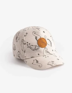 Basecap - Allover-Print - beige