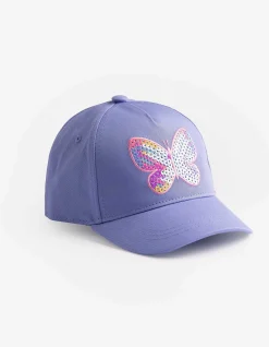 Basecap - Paillettenbesatz - lila