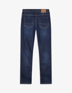 Basic Jeans - Straight Fit - dunkelblau