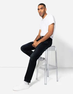 Basic Jeans - Straight Fit - dunkelblau