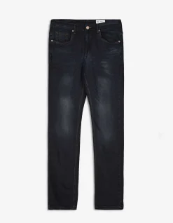Basic Jeans - Straight Fit - dunkelblau