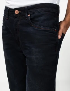 Basic Jeans - Straight Fit - dunkelblau