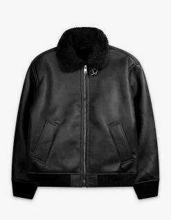 Bikerjacke - Bubikragen - schwarz