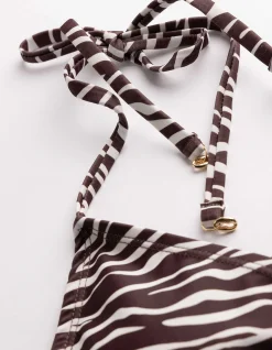 Bikinitop - Schnürung - dunkelbraun