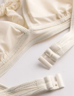 Bikinitop - Strukturiertes Material - beige