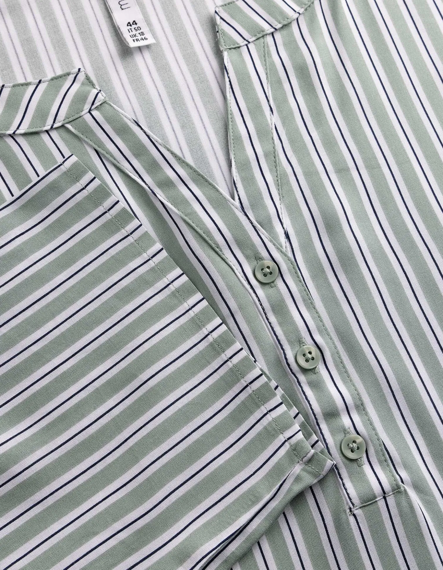 Bluse - Allover-Muster - türkis