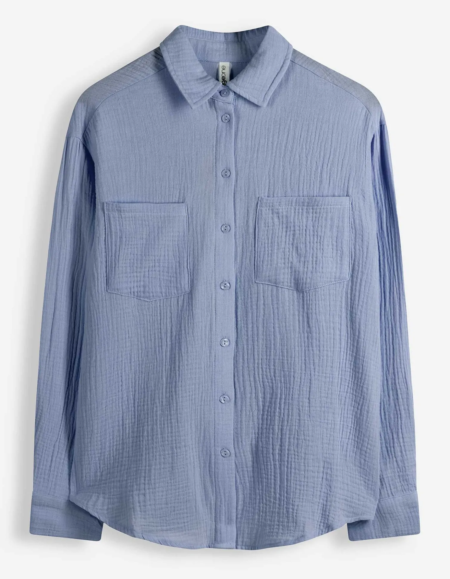 Bluse - einfarbig - blau