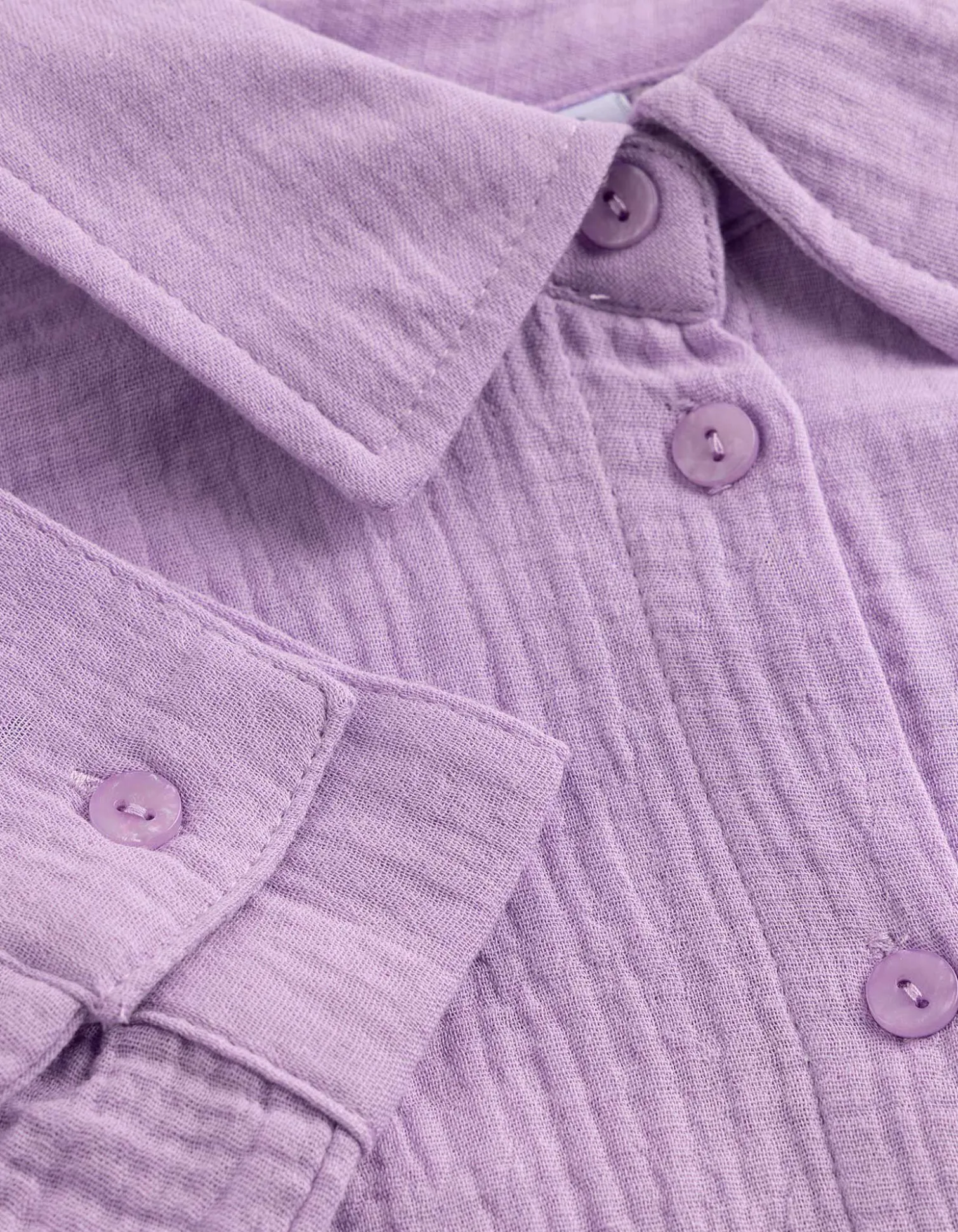 Bluse - einfarbig - lila