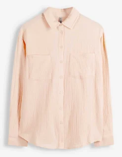 Bluse - einfarbig - rosa