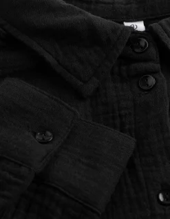 Bluse - einfarbig - schwarz