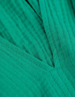 Bluse - Musselin - grün