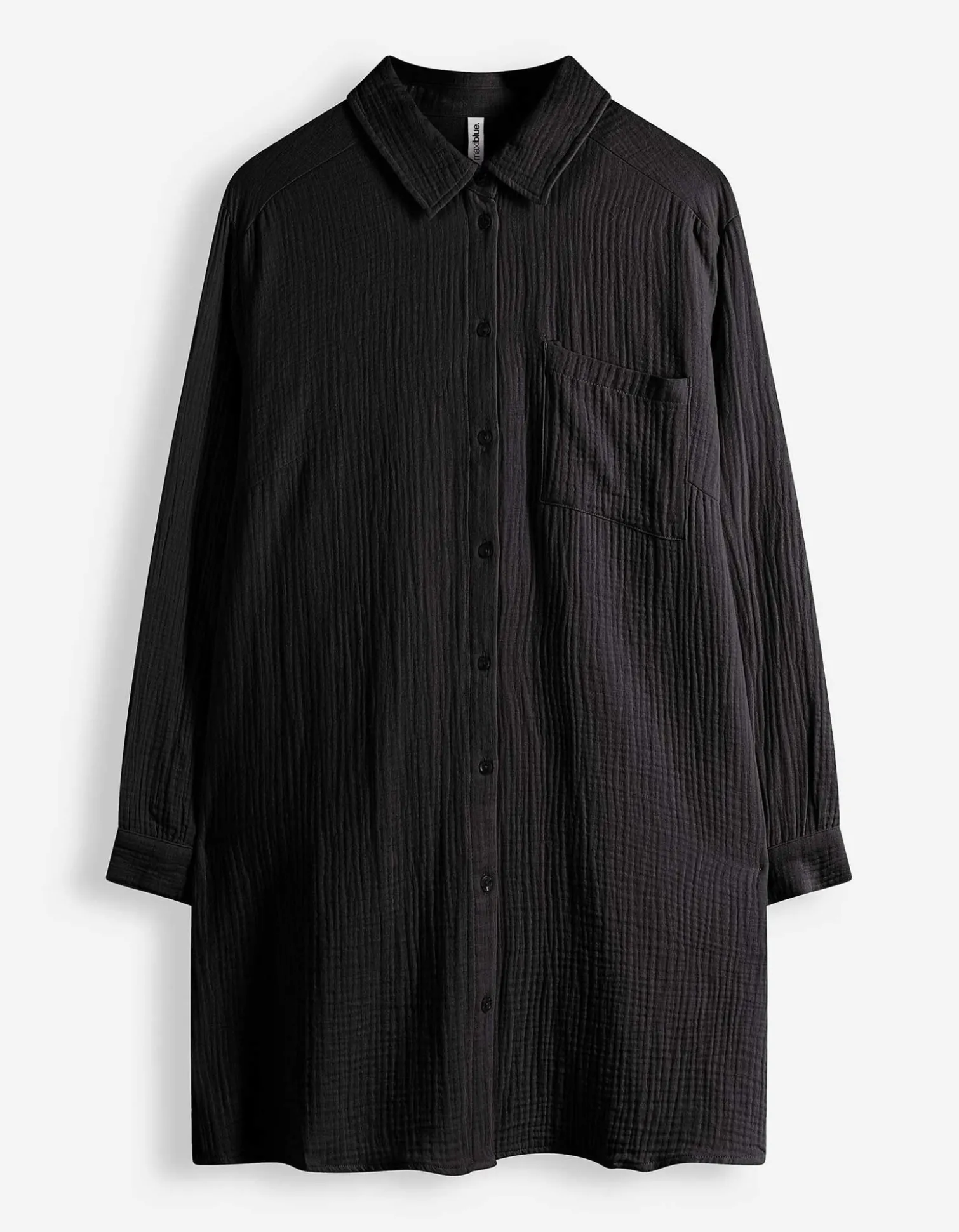 Bluse - Musselin - schwarz