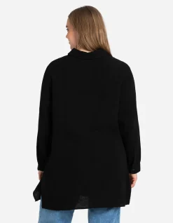 Bluse - Musselin - schwarz