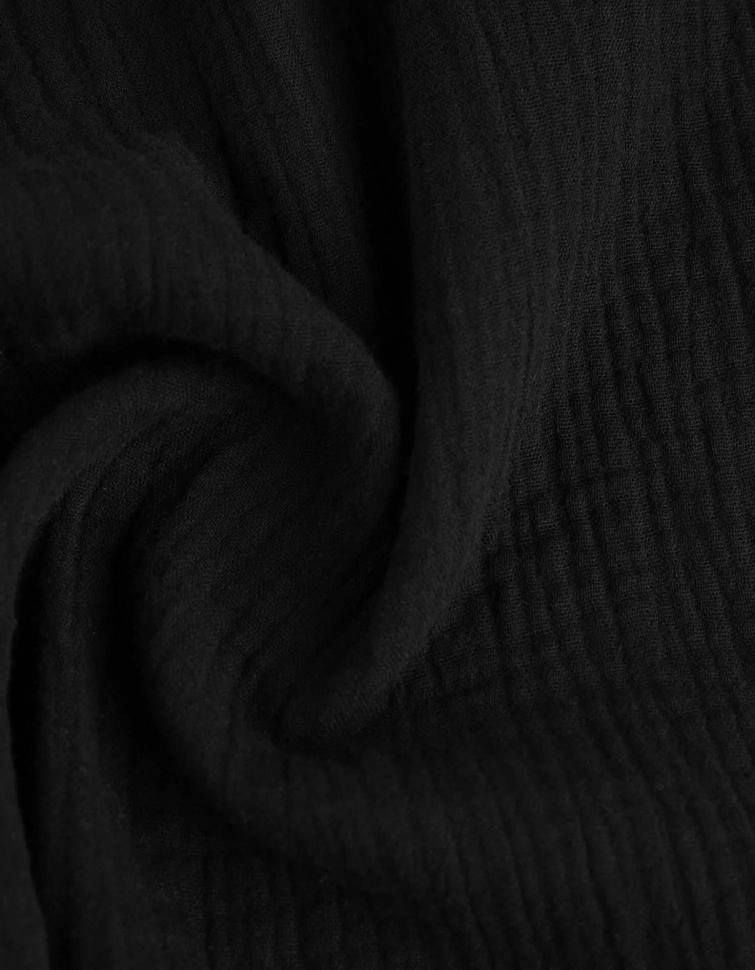 Bluse - Musselin - schwarz