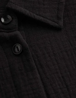 Bluse - Musselin - schwarz
