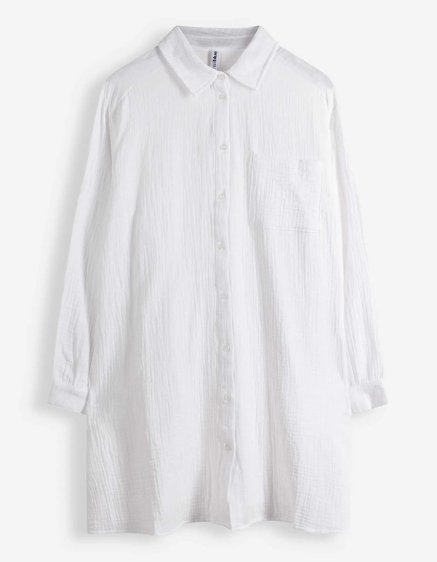 Bluse - Musselin - weiß