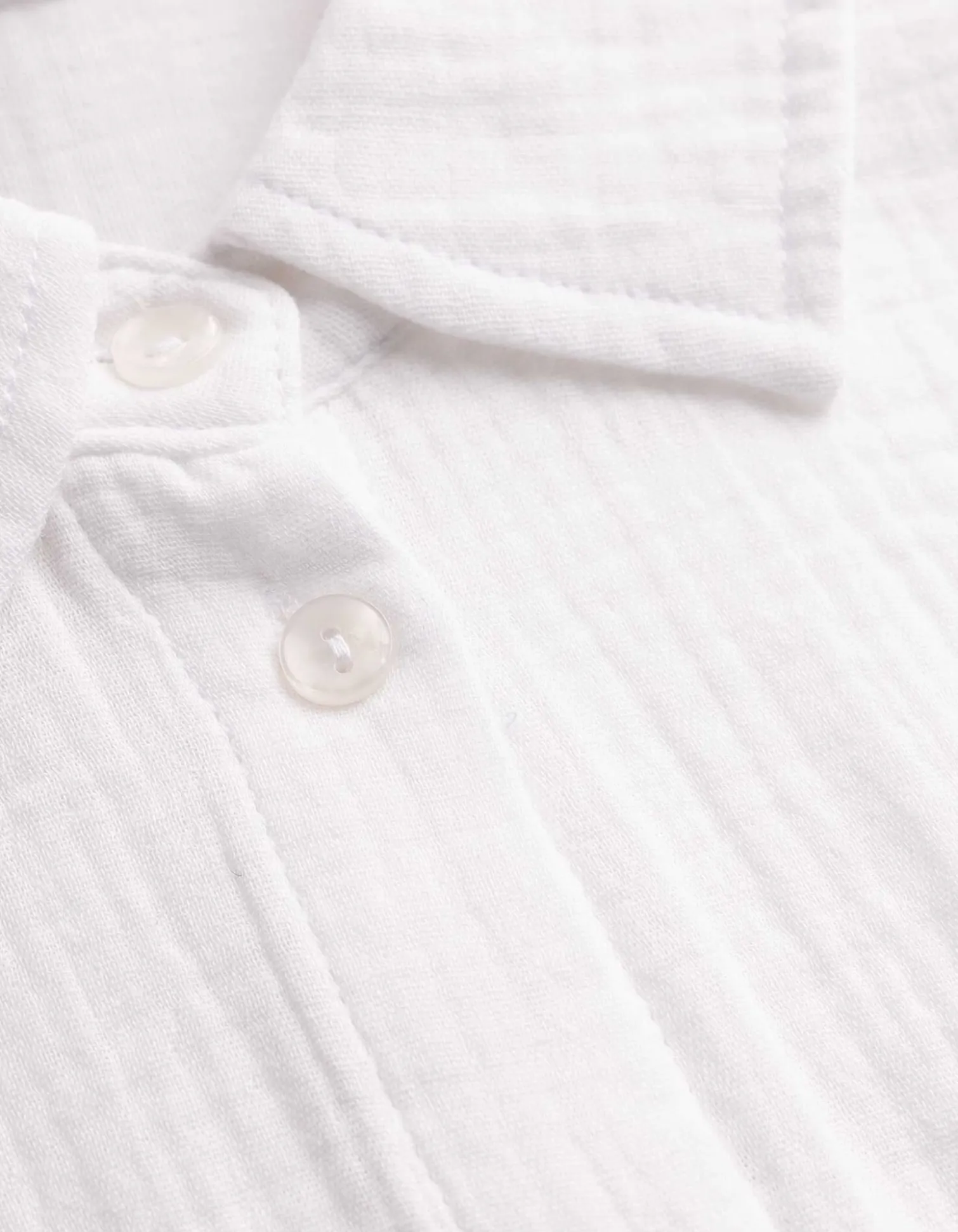 Bluse - Musselin - weiß