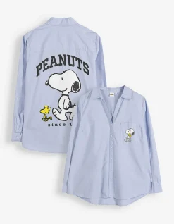 Bluse - Snoopy - hellblau