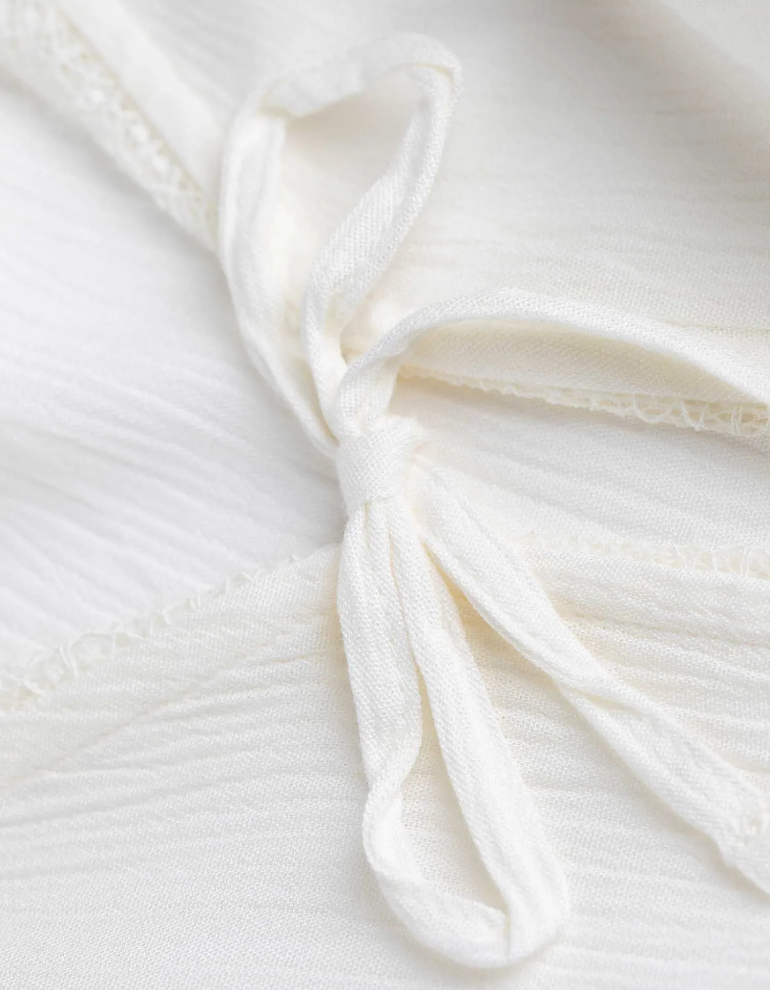 Bluse - Spitzenbesatz - weiß