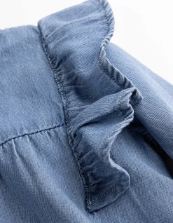 Bluse - Tencel - hellblau