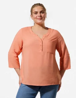 Bluse - Viskose - orange