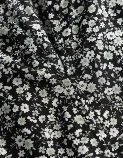Blusenshirt - Allover-Print - schwarz