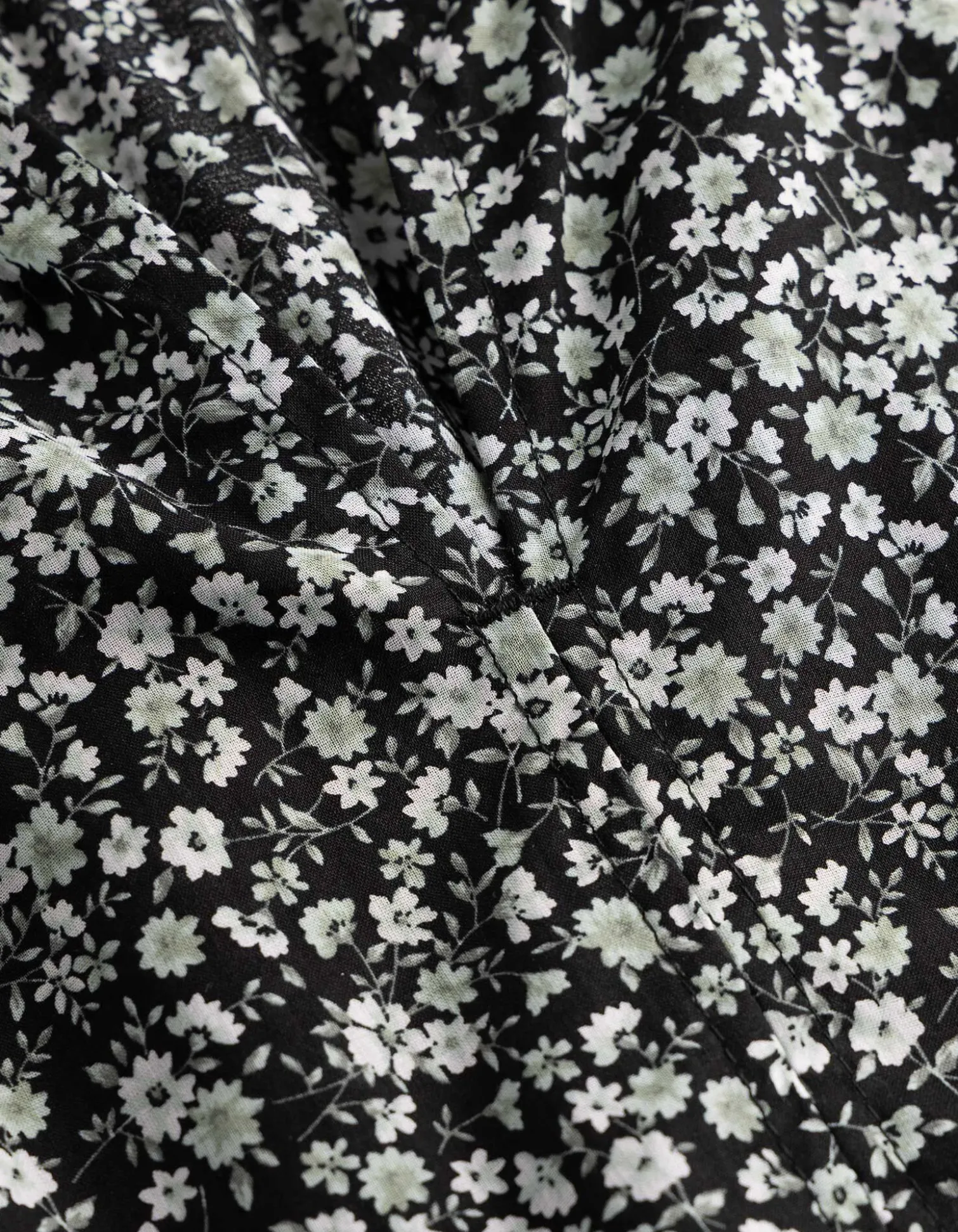 Blusenshirt - Allover-Print - schwarz
