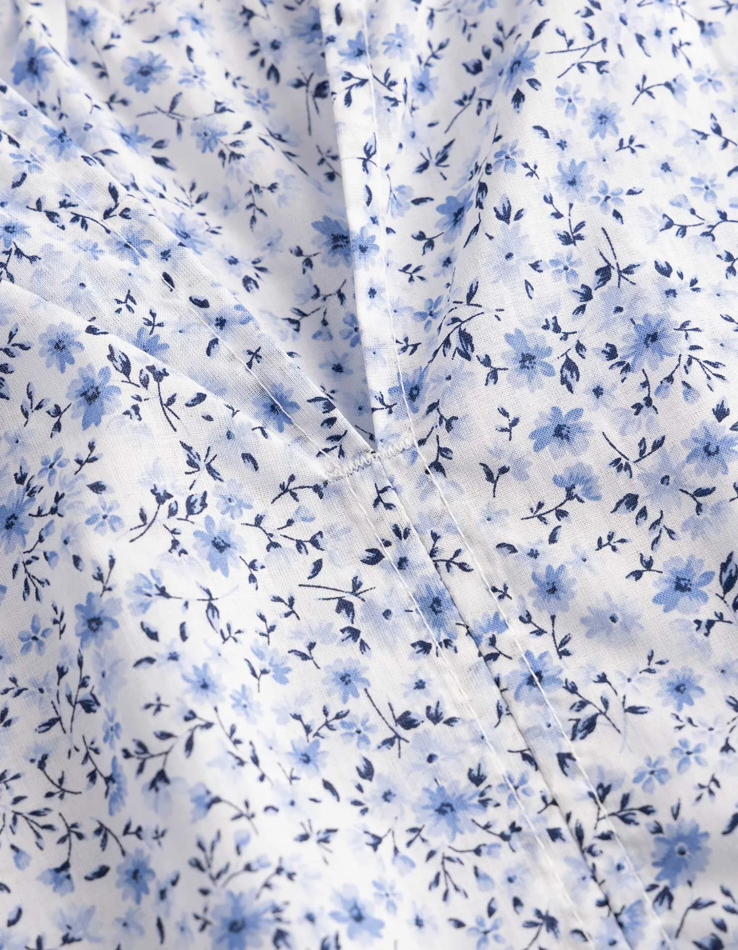 Blusenshirt - Allover-Print - hellblau