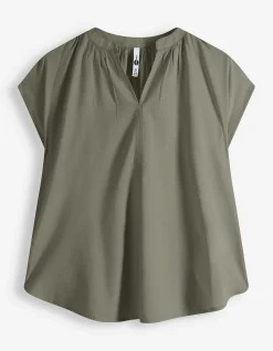 Blusenshirt - einfarbig - grün