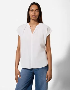 Blusenshirt - einfarbig - weiß