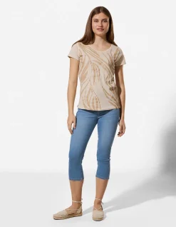 Caprihose - Skinny Fit - blau