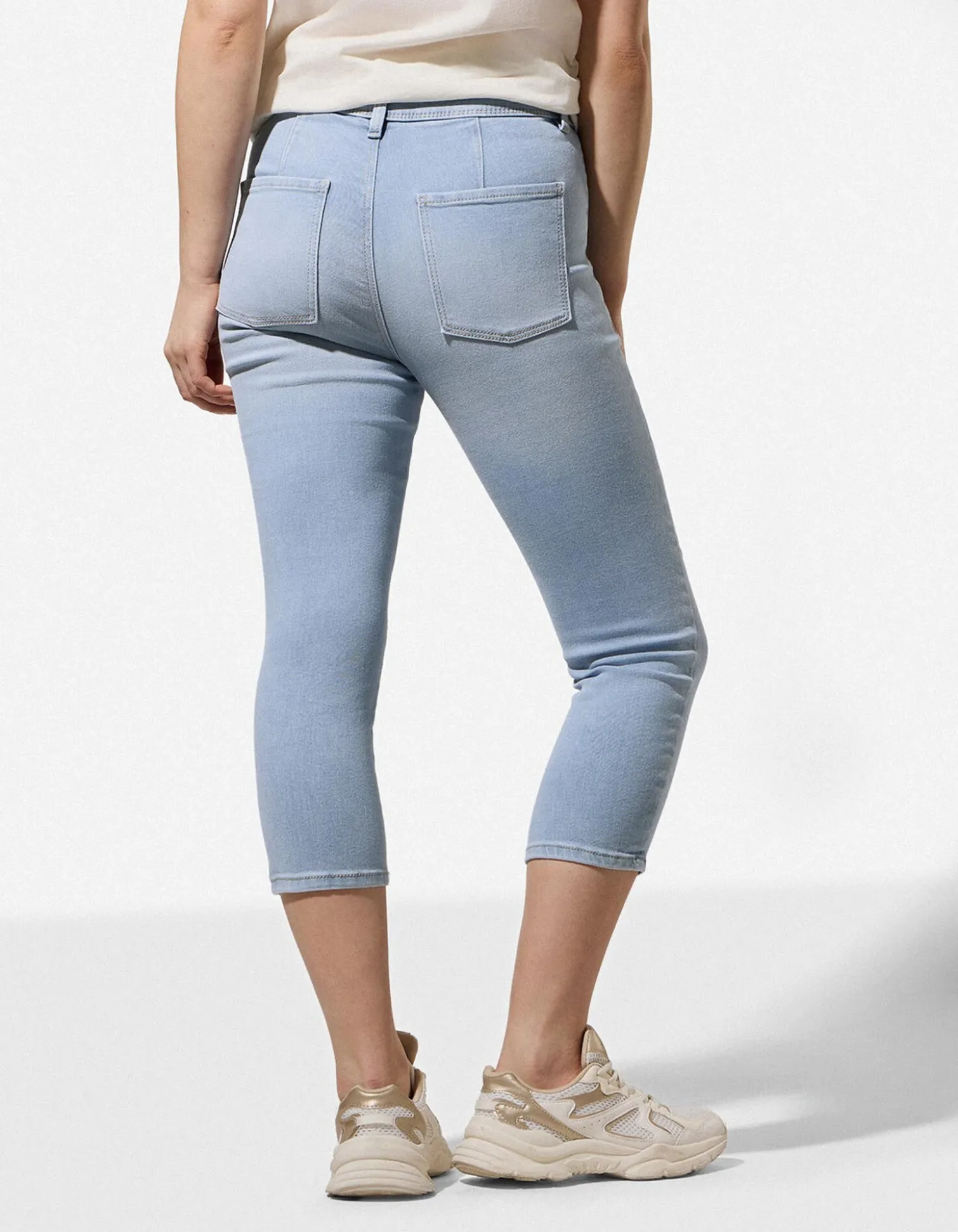 Caprihose - Skinny Fit - hellblau