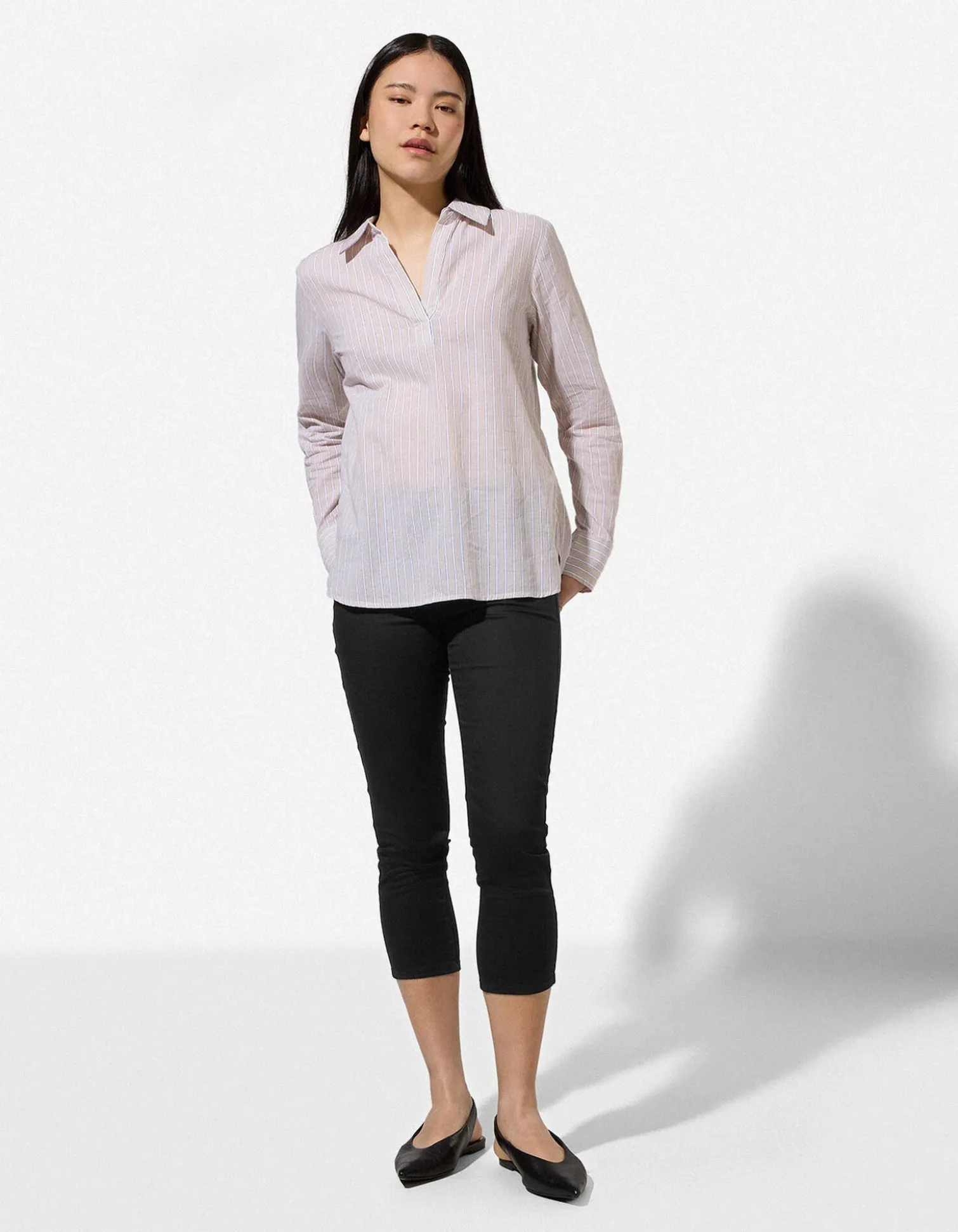 Caprihose - Twill - schwarz