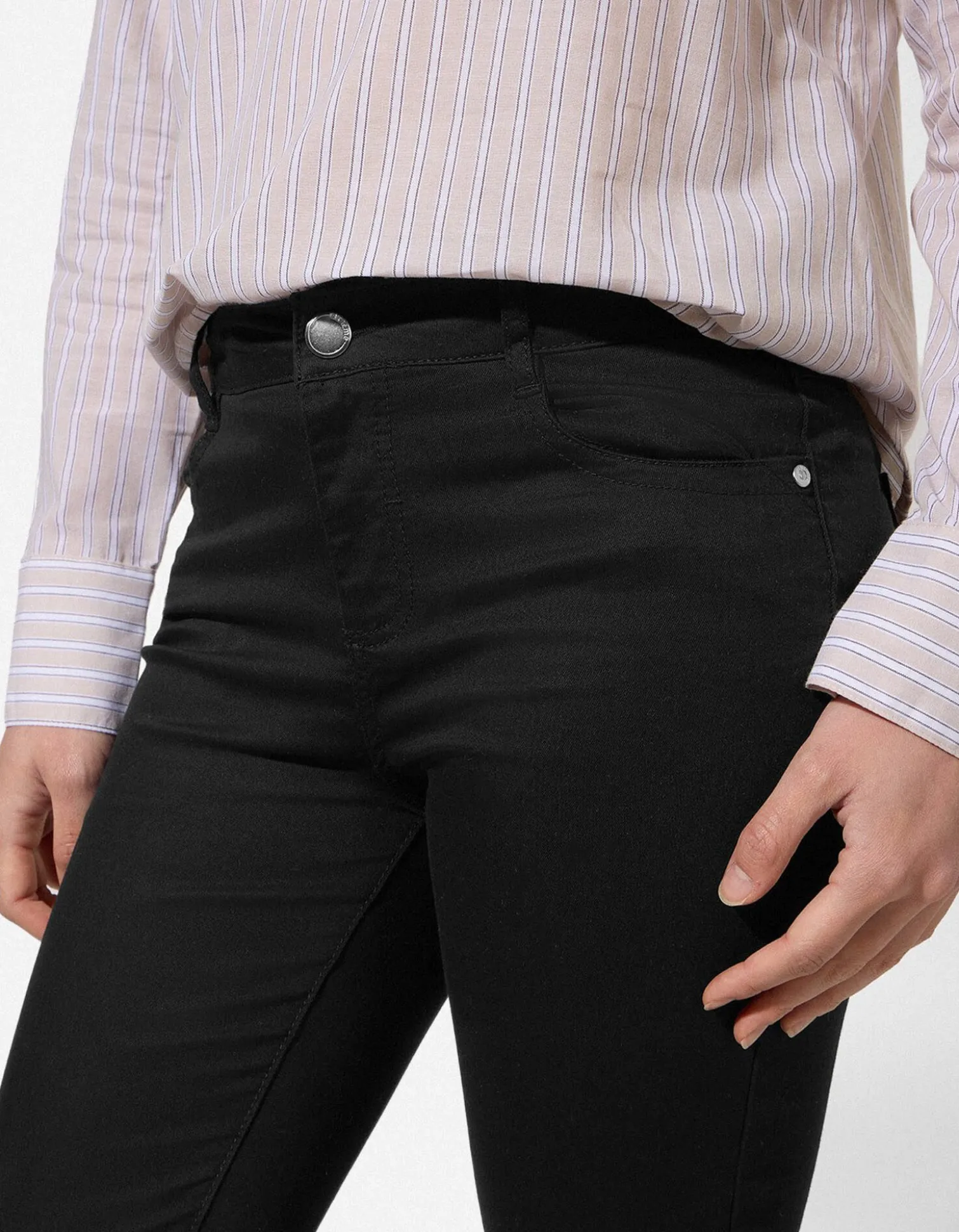 Caprihose - Twill - schwarz