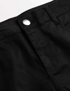 Caprihose - Twill - schwarz