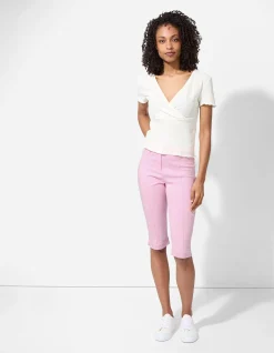 Caprihose - Viskose-Mix - rosa
