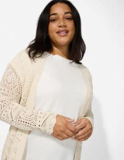 Cardigan - Lochspitze - beige