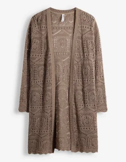 Cardigan - Lochspitze - beige