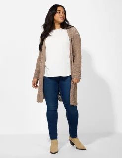 Cardigan - Lochspitze - beige