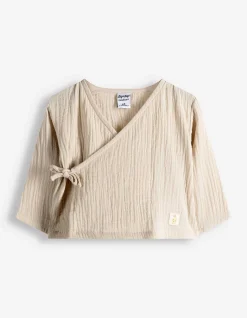 Cardigan - Musselin - beige